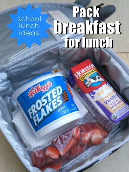 Pack Breakfast Cereal for Lunch!
