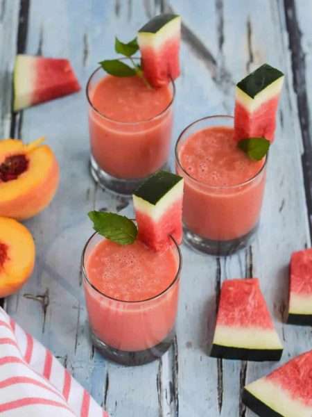 Watermelon Peach Smoothie
