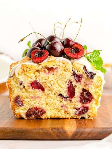 Cherry Loaf with Coconut
