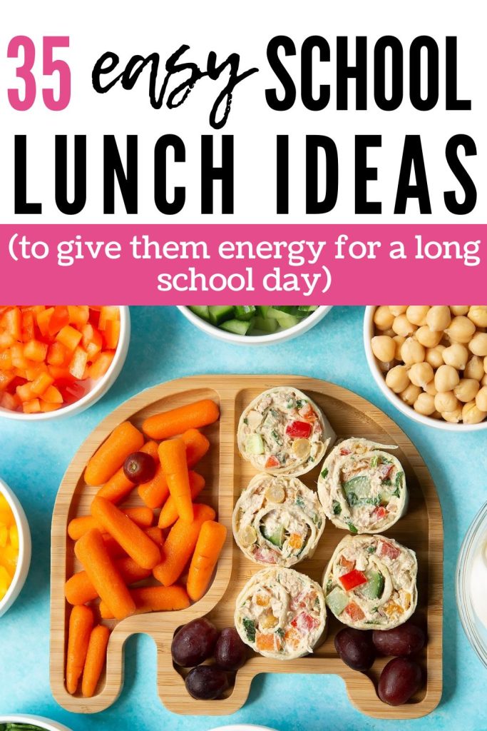35 easy school lunch ideas (to give them energy for a long school day)