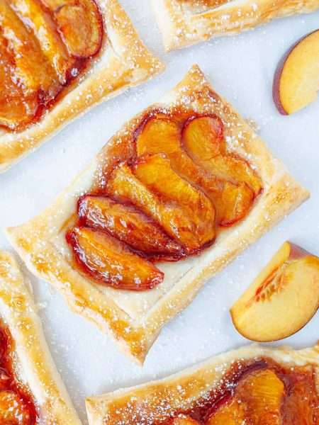 PEACH TART WITH PUFF PASTRY
