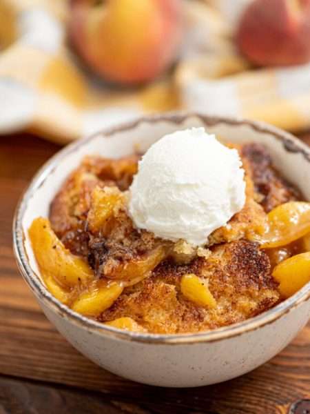 EASY SOUTHERN PEACH COBBLER
