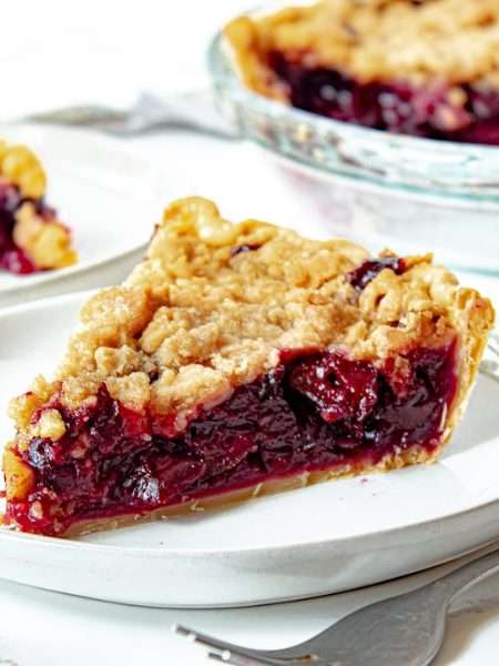 CHERRY CRUMB PIE
