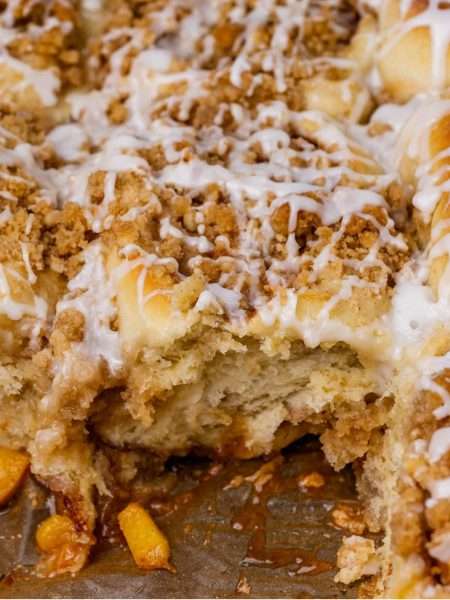 Peach Cinnamon Rolls
