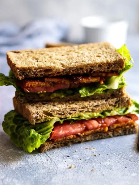 Vegan BLT Tempeh Sandwich
