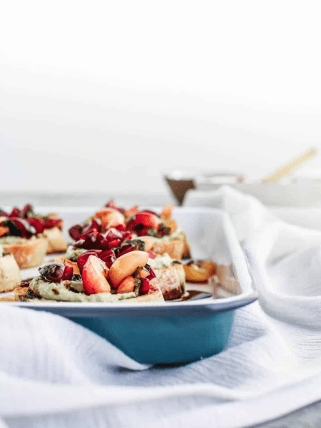 Dairy-Free Cherry Bruschetta
