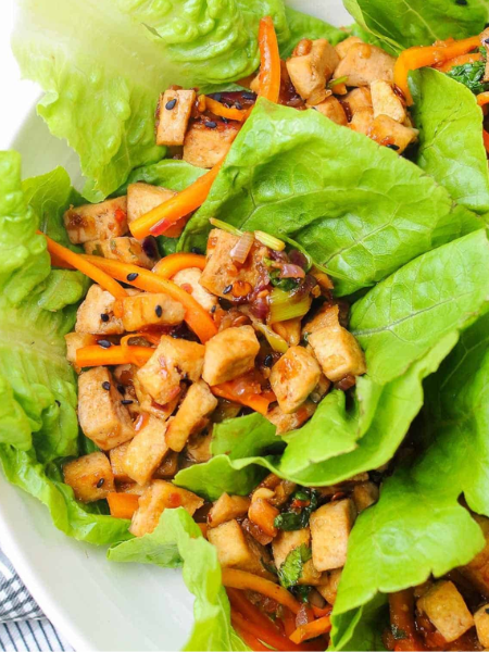 VEGETARIAN THAI LETTUCE WRAPS
