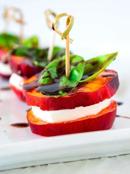 PEACH CAPRESE BITES
