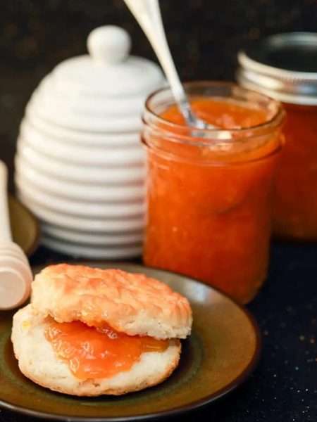 Easy Peach Jam with Maple Syrup

