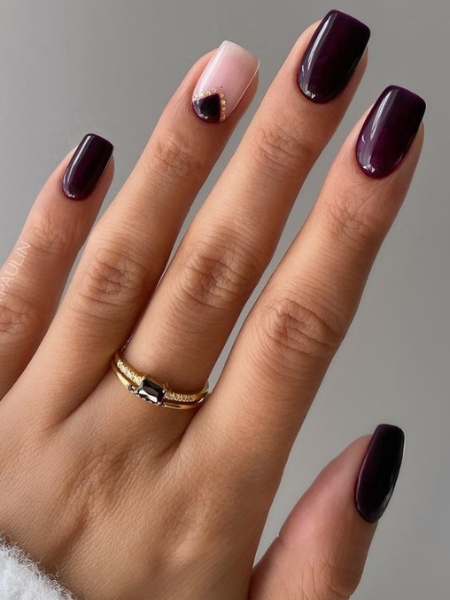 burgundy nail ideas