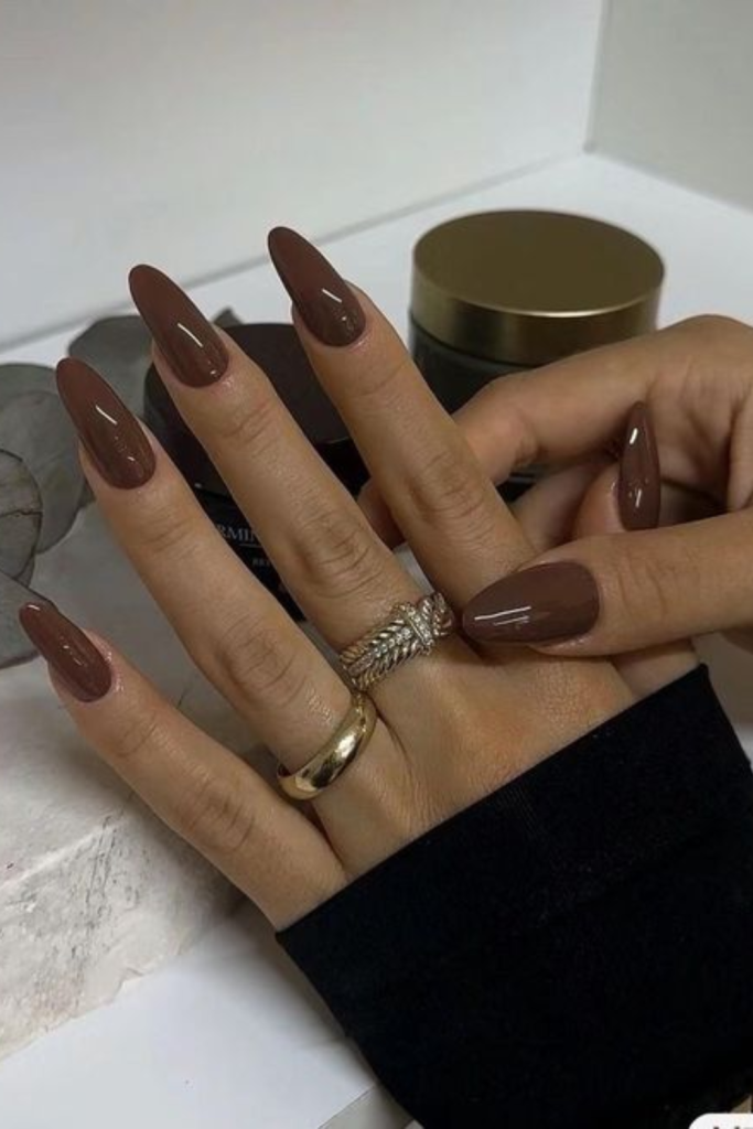 dark beige nails