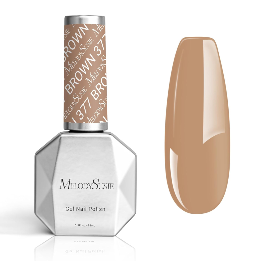 beige nails for fall on dark skin