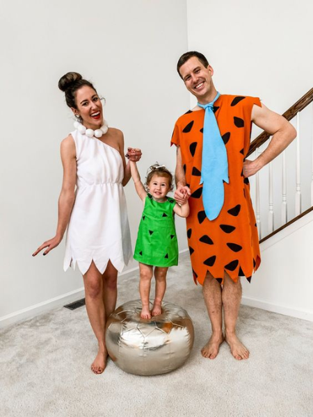 flintstones family costume for Halloween