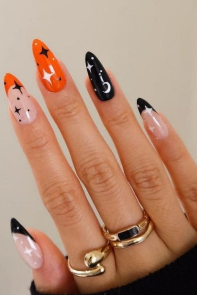 cute long Halloween nails