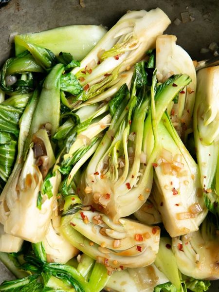 10 Minute Garlic Bok Choy