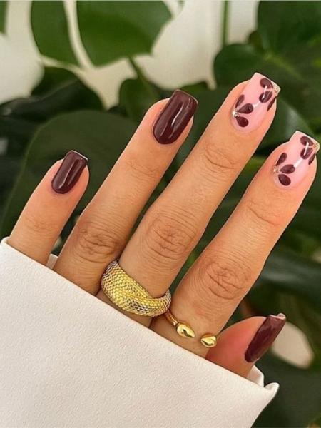 burgundy nail ideas