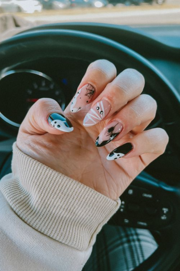 long Halloween nails