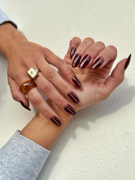 Burgundy nails for fall