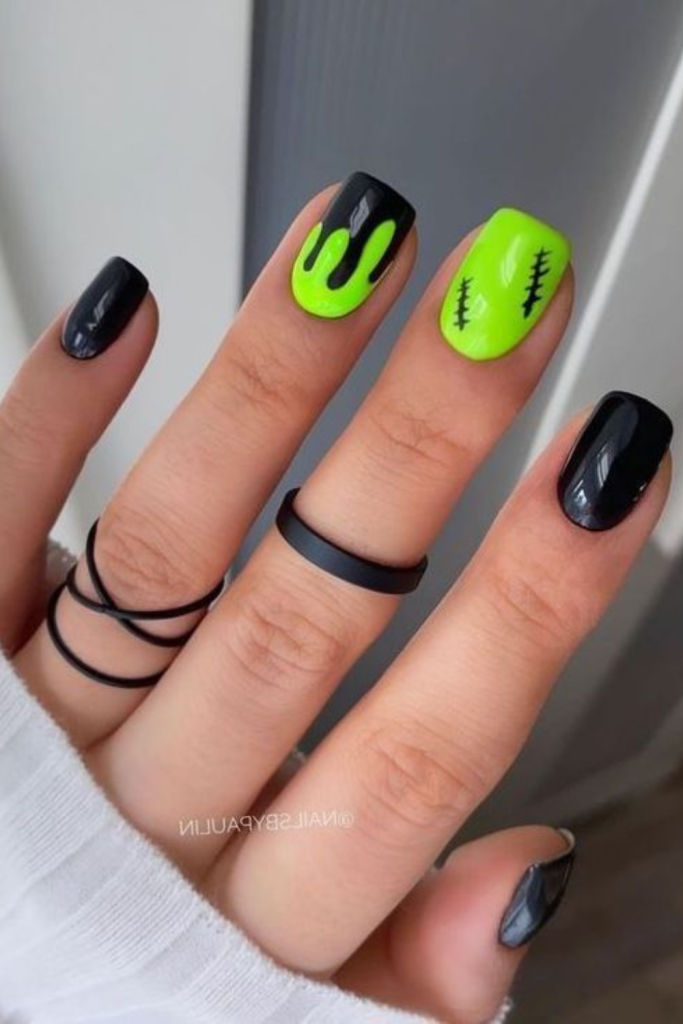 Halloween Nails That Are Colorful