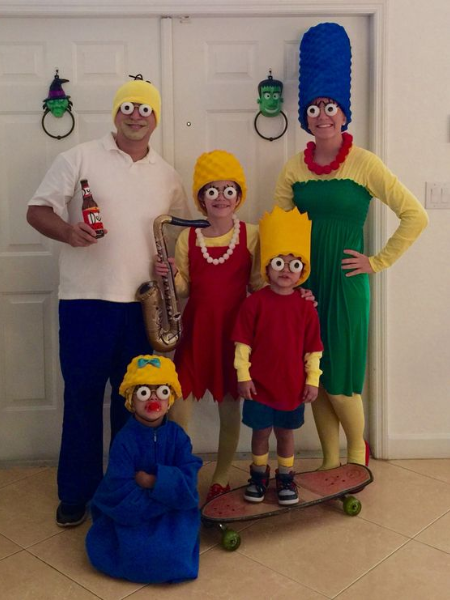 the Simpsons family costume idea
