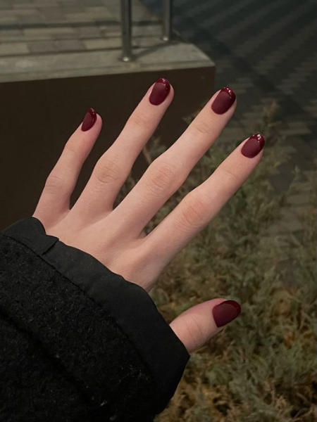 burgundy nail ideas