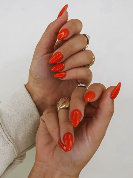 burnt orange nail ideas