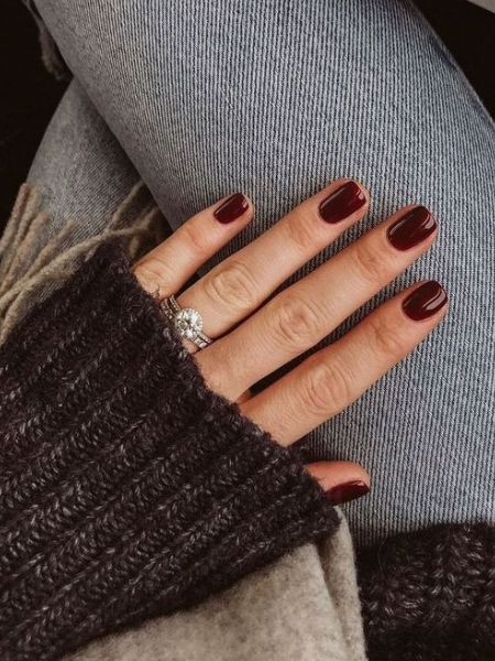 burgundy nail ideas