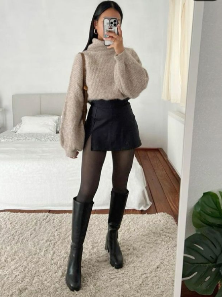 fall outfits with boots	
