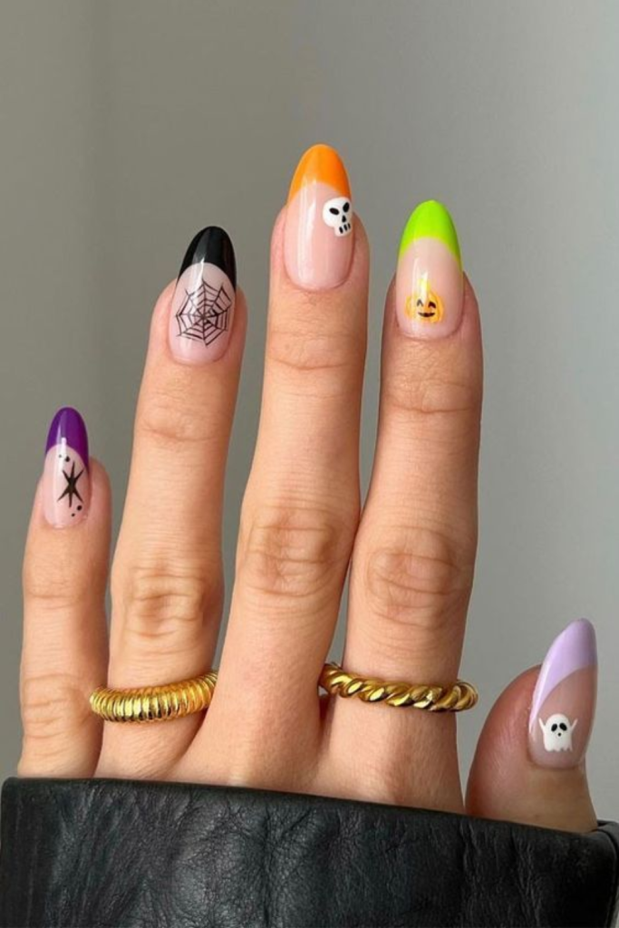 Halloween Nails That Are Colorful