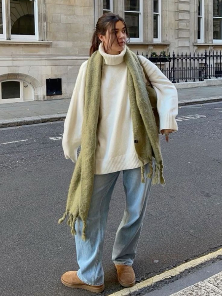 outfits with scarves fall	
