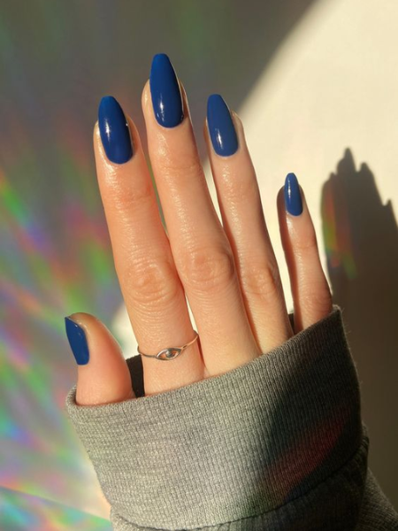 Midnight Blue fall nails