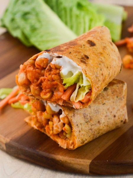 Chickpea Buffalo Ranch Wrap
