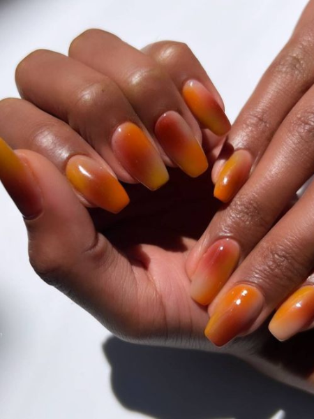 sunset nails