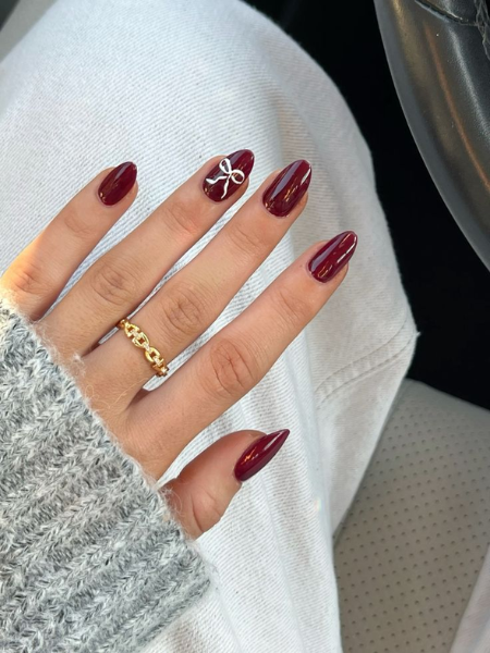 Burgundy nails for fall