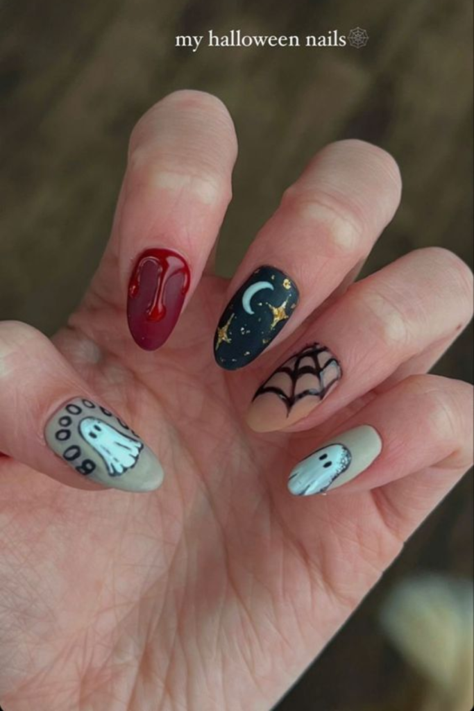 Halloween Nails That Are Colorful