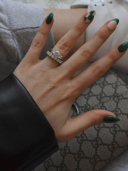 Forest Green dope nails