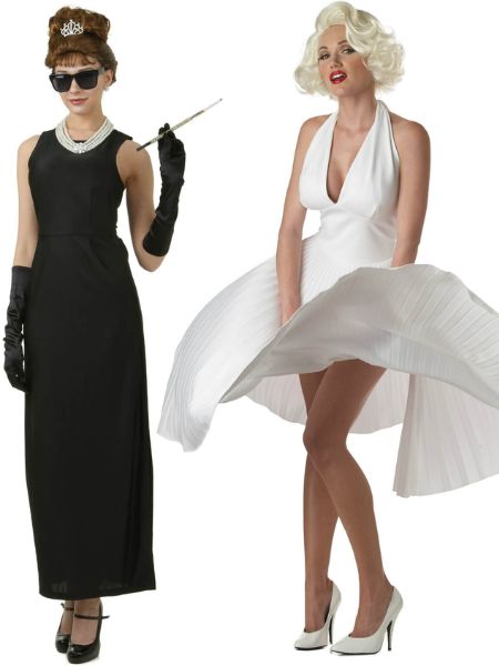 Audrey Hepburn and Marilyn Monroe costume idea