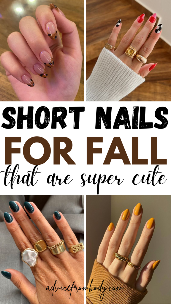 short nails for fall that are super cute