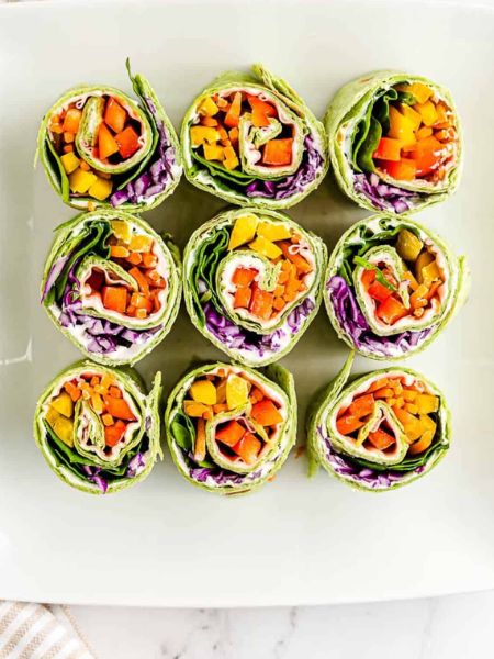 Rainbow Turkey Roll Ups
