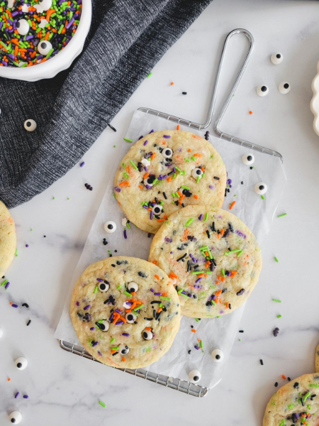 Halloween Sprinkle Cookies
