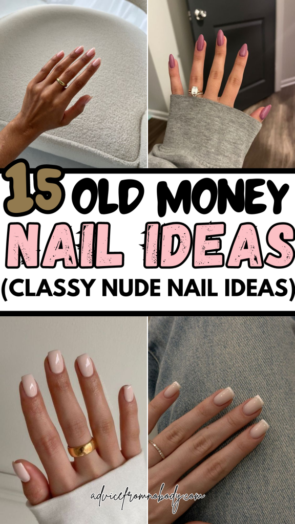 15 old money nail ideas (classy nude nail ideas)