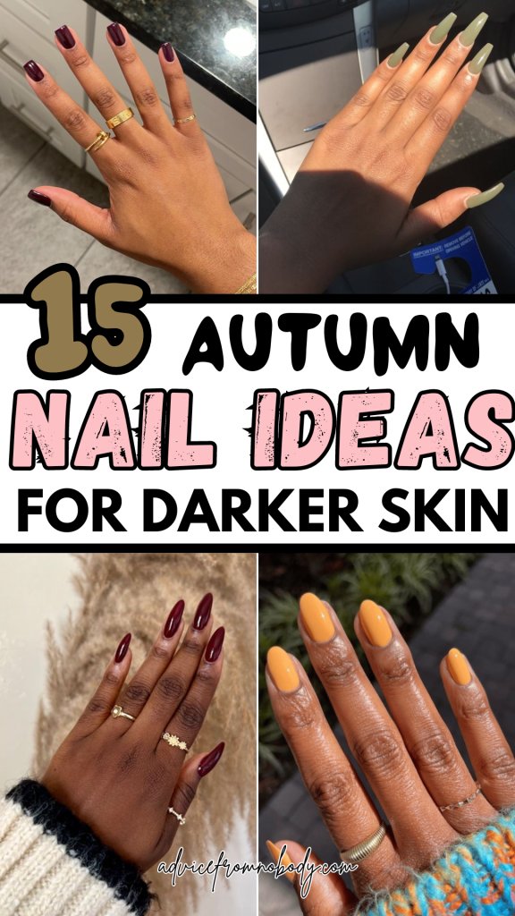 15 autumn nail ideas for darker skin