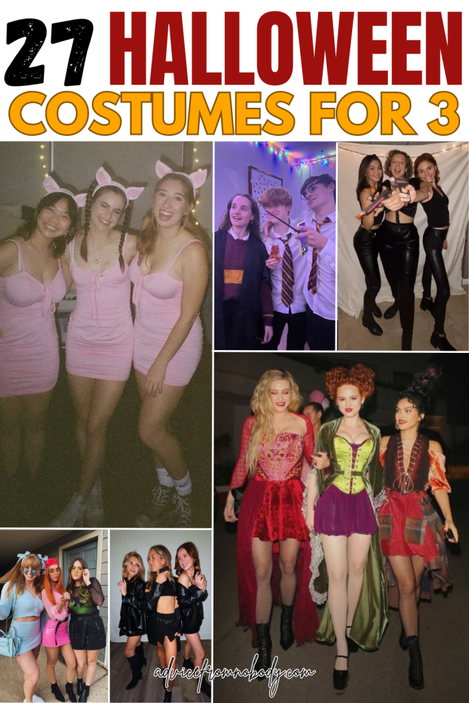 27 Halloween costumes for 3 