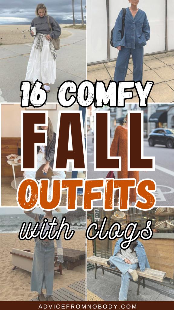 16 comfy fall outfits with clogs