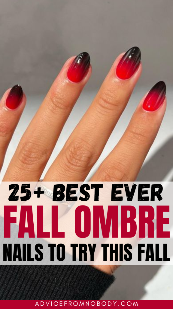 25+ best ever fall Ombre nails to try this fall