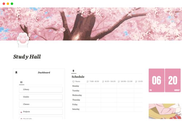 how to set up a study schedule