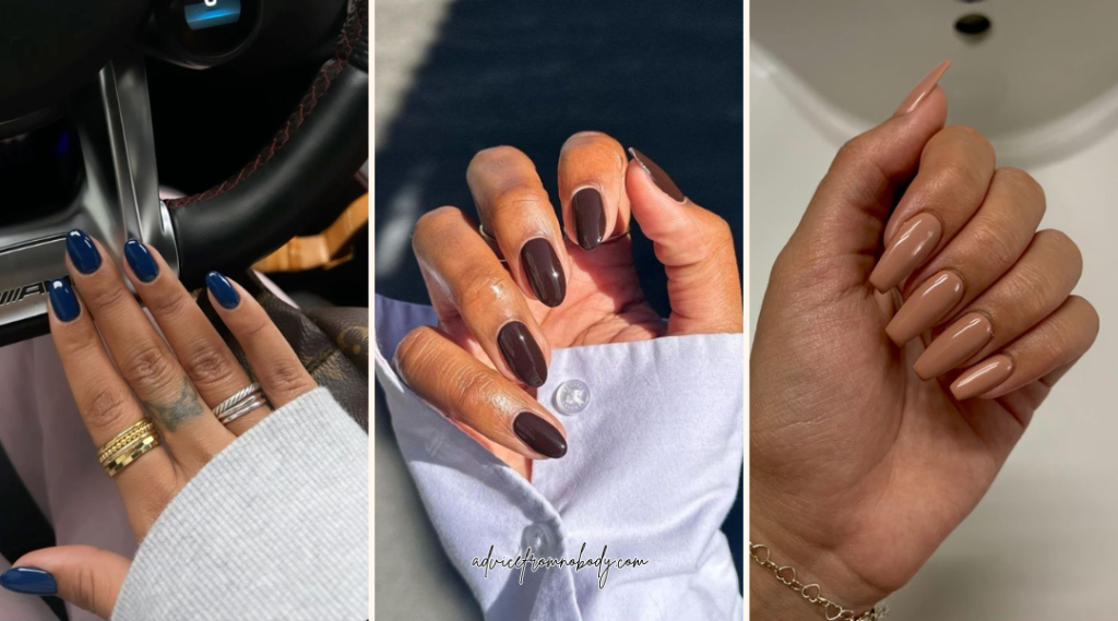 the best nail colors for dark skin tones this fall
