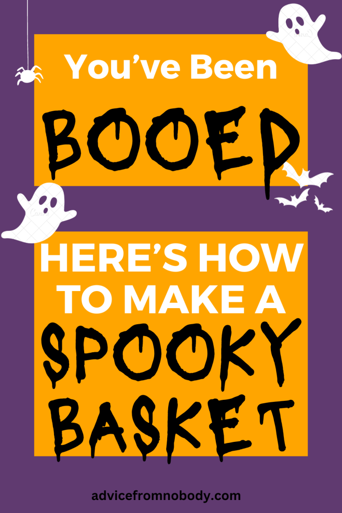 you've been booed here's how to make a spooky basket