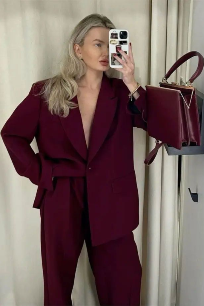 burgundy fall outfits