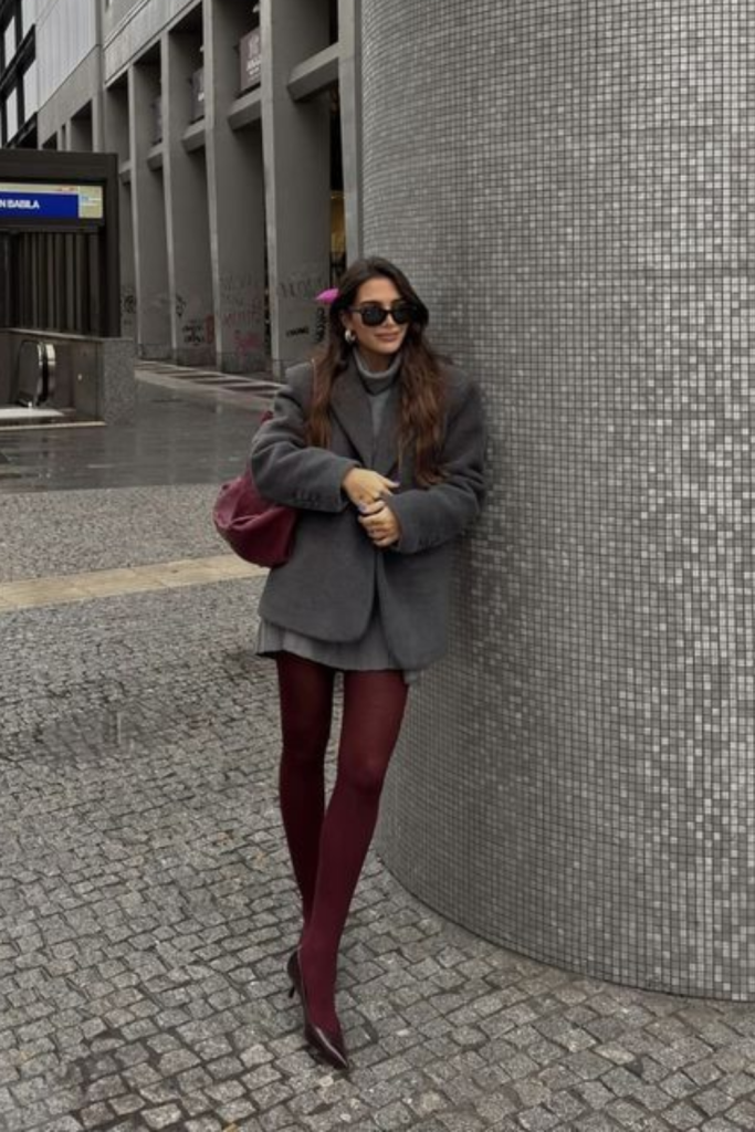 burgundy fall outfits